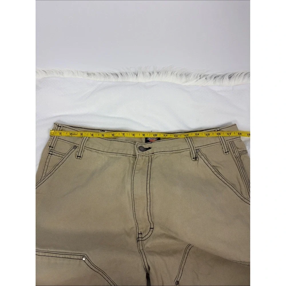 Dickies Khaki Canvas Carpenter Utility Work Pants 36x32